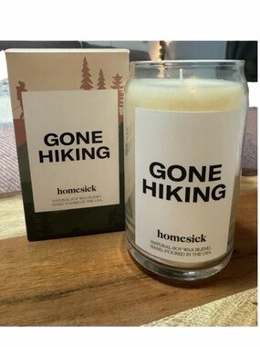 Homesick "Gone Hiking" Natural Soy Wax Blend Hand Poured Candle
